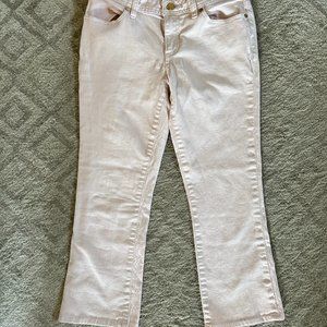 Tory Burch Baby Pink Cropped Jeans Size 26